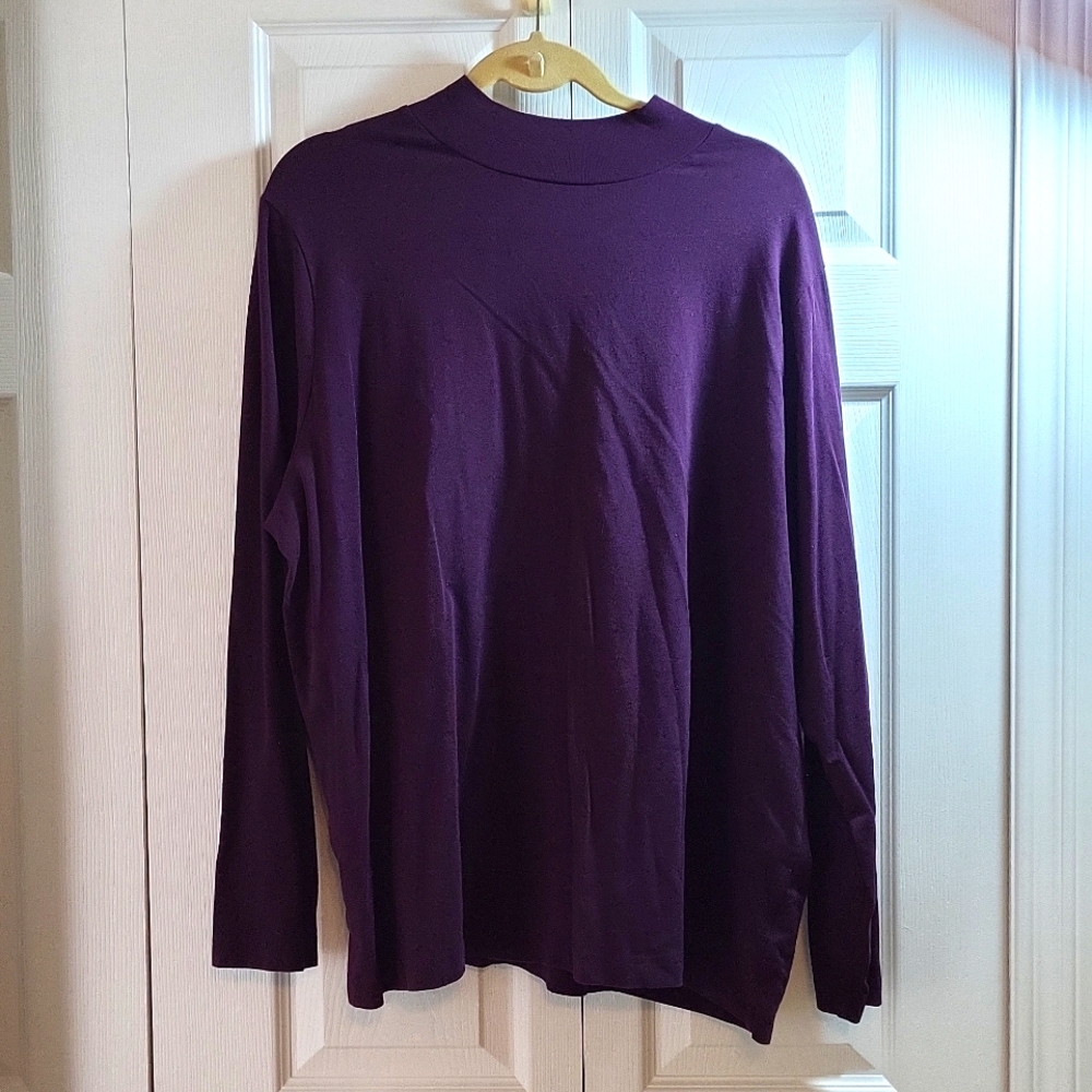 Purple Mock Tee